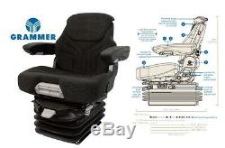 Grammer 12v Air Suspension Seat Case Backhoe, Crawler, Dozer, Excavator, Loader