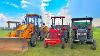 Mahindra 575 Eicher 380 New Holland 3630 Kubota Tractor Test Loading Stuck Mud With Jcb 3dx Machine