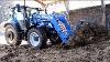 Mucking Out The Cow Sheds With A Brilliant Blue Yard Tractor