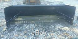 NEW 6' SKID STEER/TRACTOR LOADER SNOW BOX PUSHER PLOW BLADE bobcat, holland 72