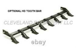 NEW 66 LOW PROFILE TOOTH BUCKET Skid Steer Loader Attachment Industrial Teeth