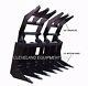 NEW 72 SEVERE-DUTY VERTICAL ROOT GRAPPLE RAKE ATTACHMENT for Skid-Steer Loader
