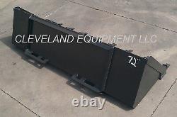 NEW 72 TOOTH BUCKET Low Profile Skid Steer Loader Attachment Teeth Holland Gehl