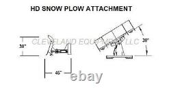 NEW 96 HD SNOW PLOW ATTACHMENT Skid-Steer Loader Angle Blade Bobcat Kubota 8