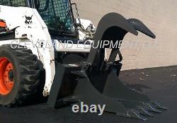 NEW HD STUMP GRAPPLE BUCKET ATTACHMENT for / fits Bobcat Skid Steer Track Loader