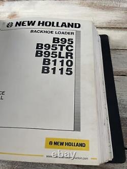 NEW HOLLAND B95 B95TC B95LR B110 B115 Backhoe Service Manual Repair Book Shop