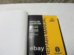 NEW HOLLAND L140 L150 SKID STEER Loader Dealer Shop MANUAL # 86607922