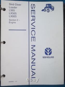 NEW HOLLAND L565 Lx565 LX665 SKID STEER SERVICE SHOP REPAIR MANUAL BOOK OEM