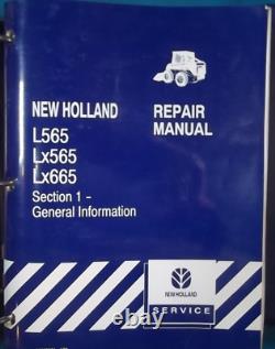 NEW HOLLAND L565 Lx565 LX665 SKID STEER SERVICE SHOP REPAIR MANUAL BOOK OEM