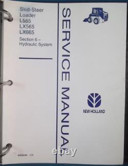 NEW HOLLAND L565 Lx565 LX665 SKID STEER SERVICE SHOP REPAIR MANUAL BOOK OEM