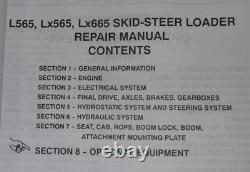 NEW HOLLAND L565 Lx565 LX665 SKID STEER SERVICE SHOP REPAIR MANUAL BOOK OEM