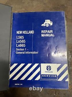 NEW HOLLAND L565 Lx565 Lx665 SKID STEER SERVICE SHOP REPAIR WORKSHOP MANUAL Book