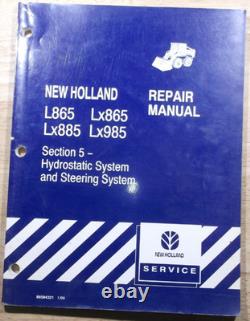 NEW HOLLAND L865 Lx865 Lx885 Lx985 SKID STEER SERVICE REPAIR WORKSHOP MANUAL