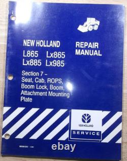 NEW HOLLAND L865 Lx865 Lx885 Lx985 SKID STEER SERVICE REPAIR WORKSHOP MANUAL