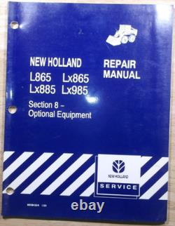 NEW HOLLAND L865 Lx865 Lx885 Lx985 SKID STEER SERVICE REPAIR WORKSHOP MANUAL