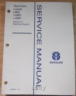 NEW HOLLAND L865 Lx865 Lx885 SKID STEER ELECTRICAL SERVICE REPAIR SHOP MANUAL
