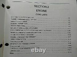 NEW HOLLAND L865 Lx865 Lx885 SKID STEER LOADER SERVICE MANUAL PARTIAL SET ENGINE