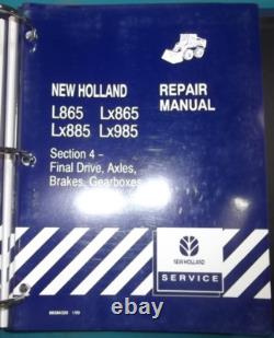 NEW HOLLAND L865 Lx865 Lx885 SKID STEER SERVICE SHOP REPAIR WORKSHOP MANUAL