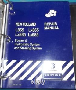 NEW HOLLAND L865 Lx865 Lx885 SKID STEER SERVICE SHOP REPAIR WORKSHOP MANUAL