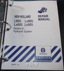 NEW HOLLAND L865 Lx865 Lx885 SKID STEER SERVICE SHOP REPAIR WORKSHOP MANUAL