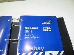 NEW HOLLAND LB 115 Tractor Loader Backhoe Dealer Repair MANUAL # 86584406