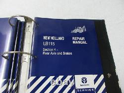 NEW HOLLAND LB 115 Tractor Loader Backhoe Dealer Repair MANUAL # 86584406