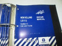 NEW HOLLAND LB 115 Tractor Loader Backhoe Dealer Repair MANUAL # 86584406