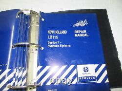 NEW HOLLAND LB 115 Tractor Loader Backhoe Dealer Repair MANUAL # 86584406