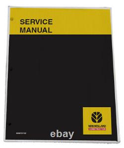 NEW HOLLAND LW50 Wheel Loader Service Manual Repair Technical Shop Book