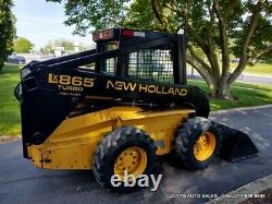 NEW HOLLAND LX865 Skid Steer Loader Cab Heat HIGH FLOW 60HP JUST FULL SERVICED