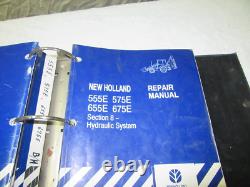 NEW HOLLAND Series E 555 575 655 675 TLB Dealer Shop MANUAL # 40057540