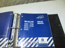 NEW HOLLAND Series E 555 575 655 675 TLB Dealer Shop MANUAL # 40057540