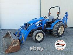 NEW HOLLAND TC35A TRACTOR With LOADER & BACKHOE, 35 HP DIESEL, 1685 HOURS, 4WD