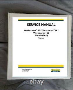 NEW HOLLAND WORKMASTER 50 60 70 TIER 4B tractor load shop Service Manual book