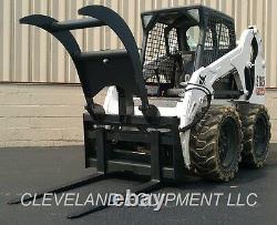 NEW PALLET FORK GRAPPLE Skid Steer Loader Attachment Bobcat John Deere Holland