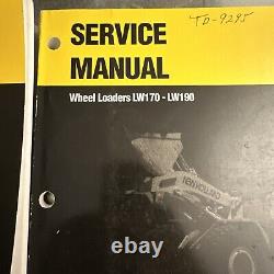 NH New Holland LW170 LW190 Loader Parts Catalog Service Manual 2000 2 Book Set