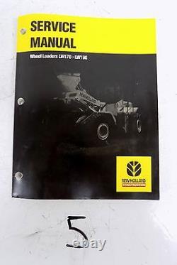 NH New Holland LW170 LW190 Wheel Loader Workshop Shop Service Repair Manual 6/02