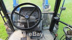 NICE 2000 NEW HOLLAND TL80 4X4 CAB TRACTOR With LOADER CREEPER A/C 80HP DIESEL