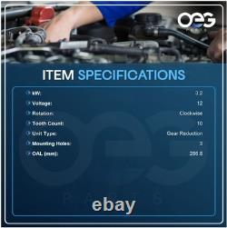 New 12V CW Starter Fits New Holland Loader C185 L180 L185 2008-11 0-001-250-004