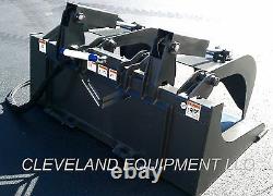 New 78/80 Industrial Grapple Bucket Skid Steer Loader Tractor Attachment Tine