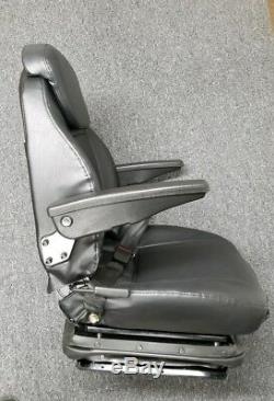 New Air Ride Suspension Seat Assembly Heavy Equipment Black Compressor Loader