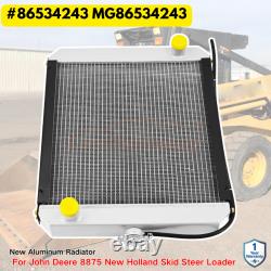 New Aluminum Radiator 86534243 MG86534243 For John Deere 8875 New Holland Skid S