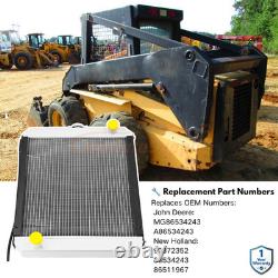 New Aluminum Radiator 86534243 MG86534243 For John Deere 8875 New Holland Skid S