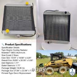 New Aluminum Radiator 86534243 MG86534243 For John Deere 8875 New Holland Skid S