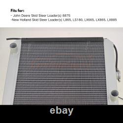 New Aluminum Radiator 86534243 MG86534243 For John Deere 8875 New Holland Skid S