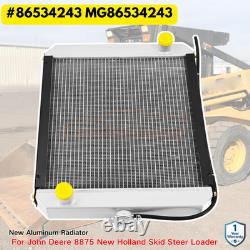 New Aluminum Radiator 86534243 MG86534243 For John Deere 8875 New Holland Skid S