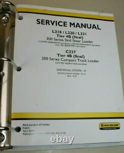 New Holland 200 Series Skid Steer Loader Service Manual L218 L220 L221 4B final
