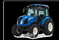 New Holland 2019 Boomer 50 With Loader Cab Hydrostat 50HP T4B 2 Rear Remotes