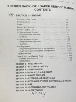 New Holland 455D 675D Backhoe Loaders Service repair manual 9 of 11 Sections