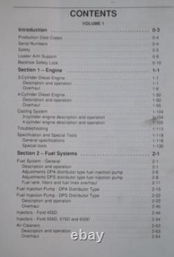 New Holland 455c 555c 655c Backhoe Loader Service Shop Repair Manual Book